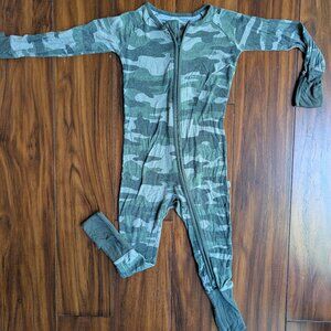 Little Sleepies Vintage Camo Zippy, 12-18m GUC